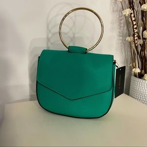 New Forever 21 Small Emerald Green mini bag! With   handle !
